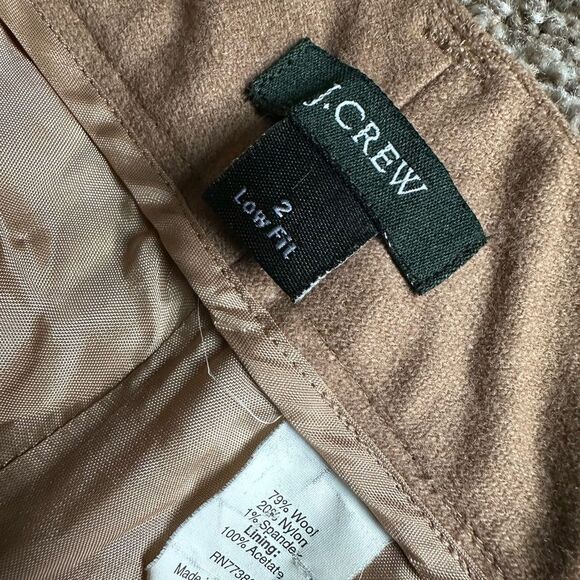 J. Crew Pants Wool Blend Low Fit Womens Size 2 - Picture 7 of 7